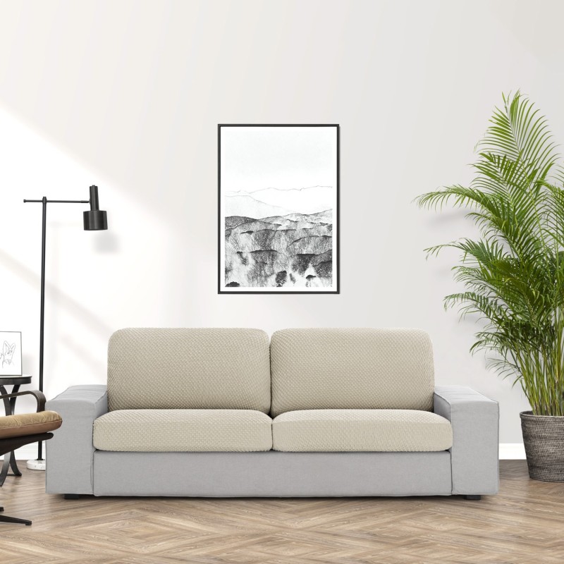 Respaldo sofá bielástico Thor | Tejido con relieve | Ajuste perfecto | Lavado fácil y duradero