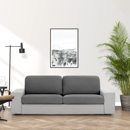 Respaldo sofá bielástico Thor | Tejido con relieve | Ajuste perfecto | Lavado fácil y duradero