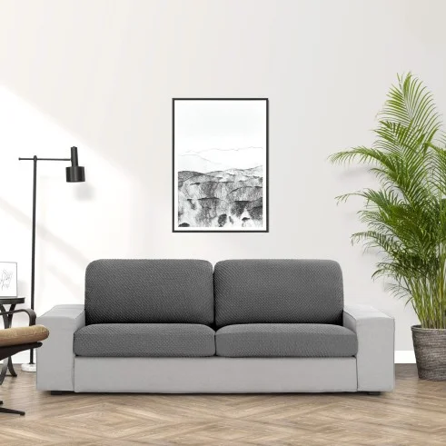 Respaldo sofá bielástico Thor | Tejido con relieve | Ajuste perfecto | Lavado fácil y duradero