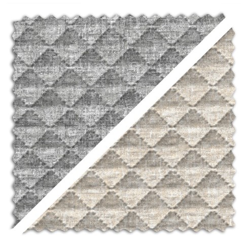 Tejido Jaquard acolchado Mist | Reversible dos tonos | 270?cm sin ceder | Diseño elegante y cálido