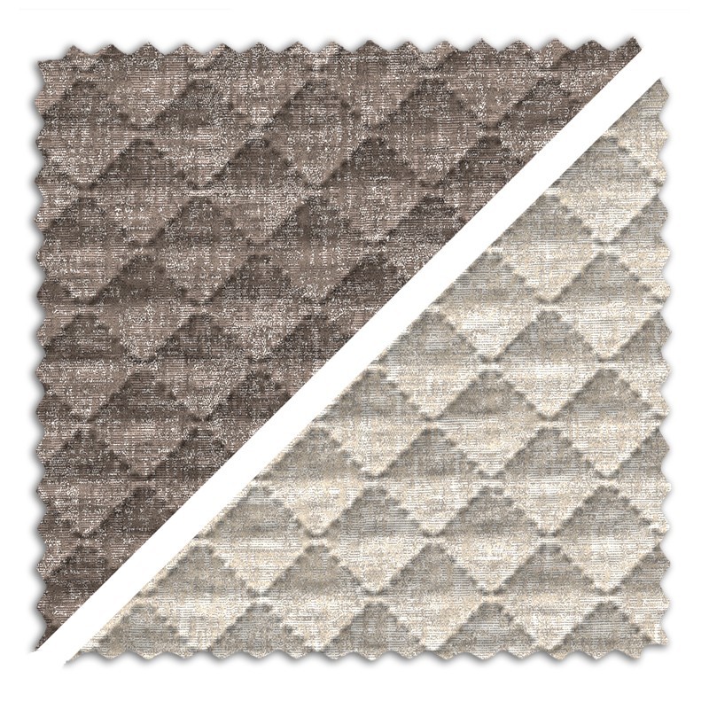 Tejido Jaquard acolchado Mist | Reversible dos tonos | 270?cm sin ceder | Diseño elegante y cálido
