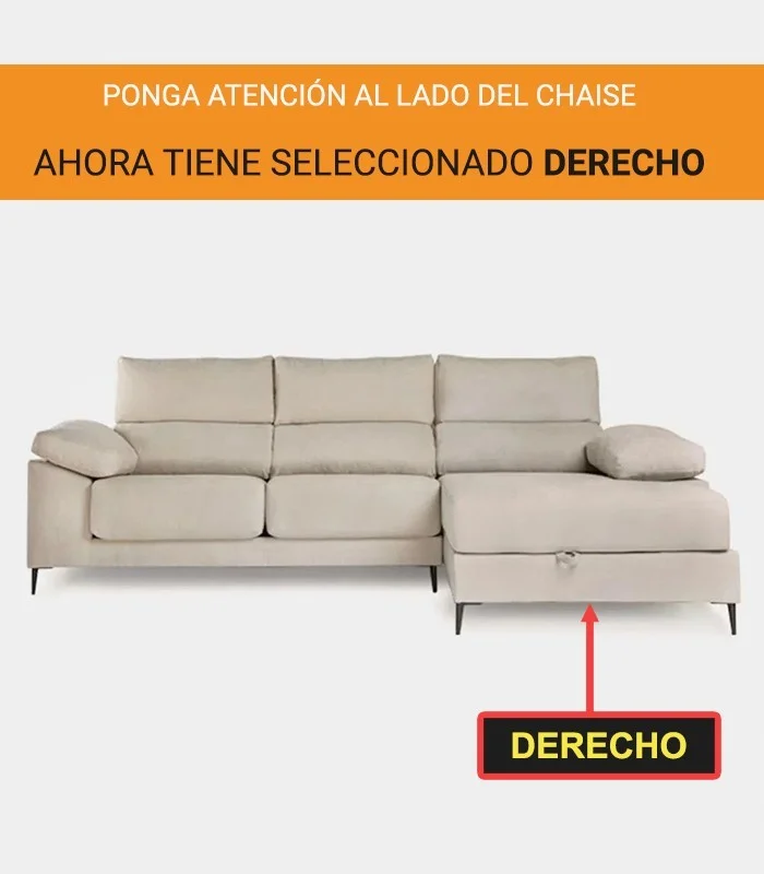 Funda acolchada a medida para chaise Relax modelo Noruega Funda acolchada a medida para chaise Relax modelo Noruega