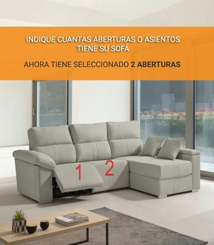 Funda acolchada a medida para chaise Relax modelo Noruega Funda acolchada a medida para chaise Relax modelo Noruega