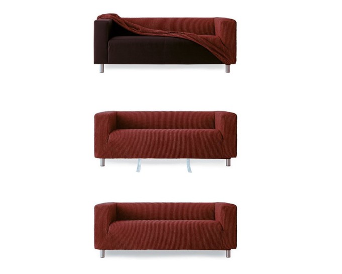 Funda para sofa bielástica para sofá Klippan o de brazos altos modelo Aruba