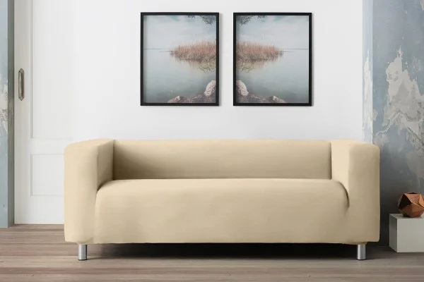 Funda para sofa bielástica para sofá Klippan o de brazos altos modelo Milan