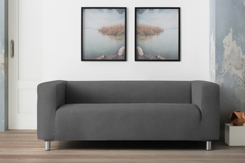Funda para sofa bielástica para sofá Klippan o de brazos altos modelo Milan