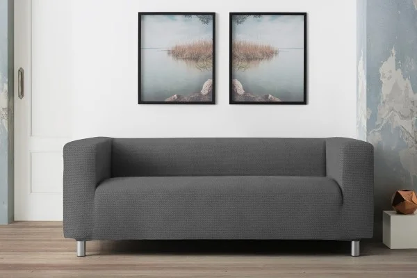 Funda para sofa bielástica para sofá Klippan o de brazos altos modelo Milan