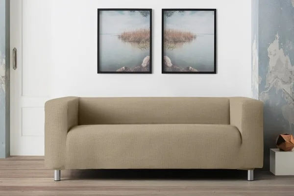 Funda para sofa bielástica para sofá Klippan o de brazos altos modelo Milan
