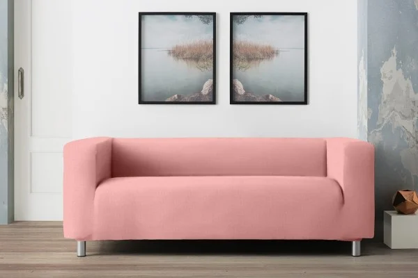 Funda para sofa bielástica para sofá Klippan o de brazos altos modelo Milan