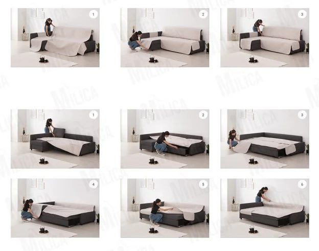 Funda acolchada para sofá cama Friheten de Ikea