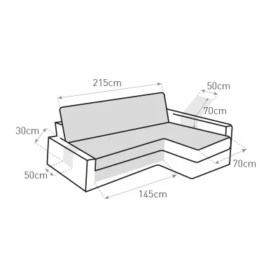 Funda acolchada para sofá cama Friheten de Ikea modelo Couch Cover