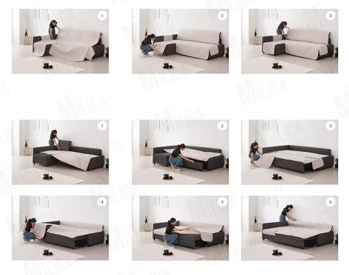 Funda acolchada para sofá cama Friheten de Ikea modelo Couch Cover