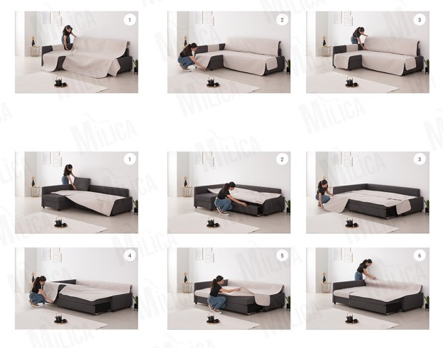 Funda Friheten Couch Cover | Confort acolchado | Uso convertible | Fácil de instalar