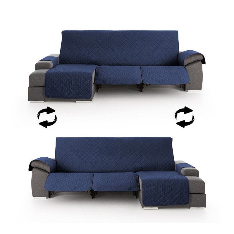 Funda Acolchada Reversible para Sofá Chaise Longue Relax | ProtectSofa