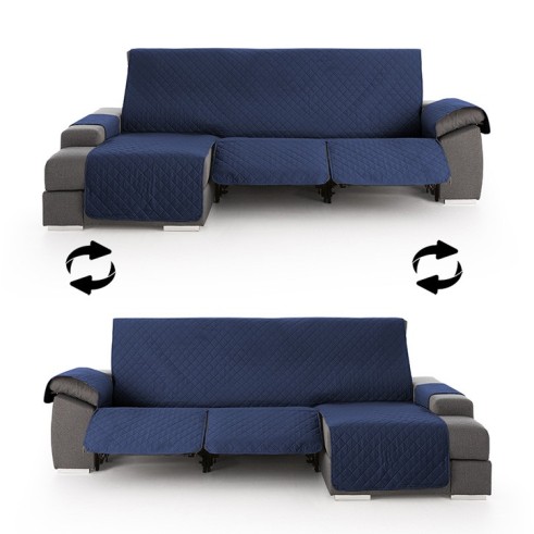 Funda Acolchada Reversible para Sofá Chaise Longue Relax | ProtectSofa