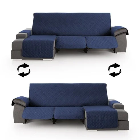 Funda Acolchada Reversible para Sofá Chaise Longue Relax | ProtectSofa