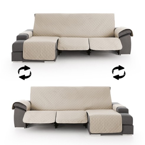 Funda Acolchada Reversible para Sofá Chaise Longue Relax | ProtectSofa