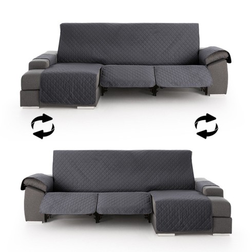 Funda Acolchada Reversible para Sofá Chaise Longue Relax | ProtectSofa