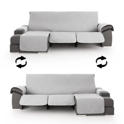 Funda Acolchada Reversible para Sofá Chaise Longue Relax | ProtectSofa