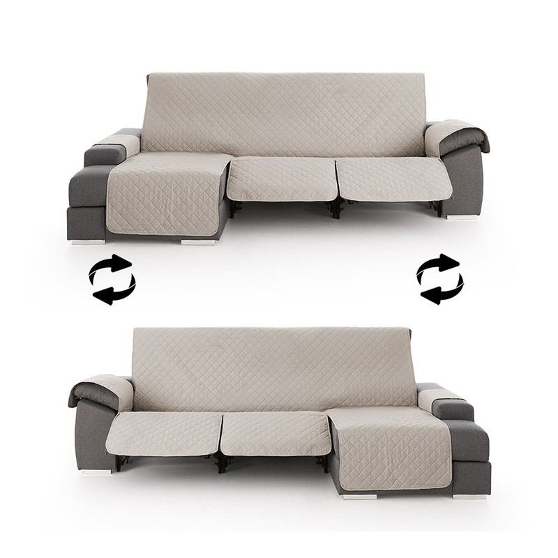 Funda Acolchada Reversible para Sofá Chaise Longue Relax | ProtectSofa Funda Acolchada Reversible para Sofá Chaise Longue Relax | ProtectSofa