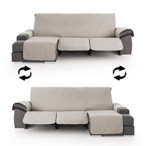 Funda Acolchada Reversible para Sofá Chaise Longue Relax | ProtectSofa