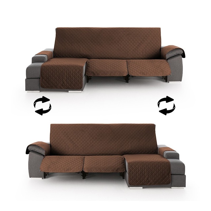 Funda Acolchada Reversible para Sofá Chaise Longue Relax | ProtectSofa