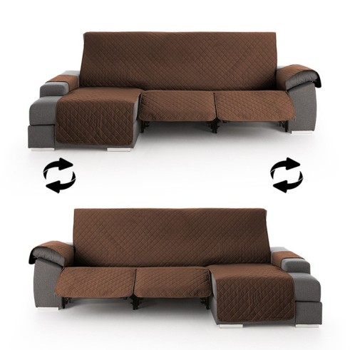 Funda Acolchada Reversible para Sofá Chaise Longue Relax | ProtectSofa