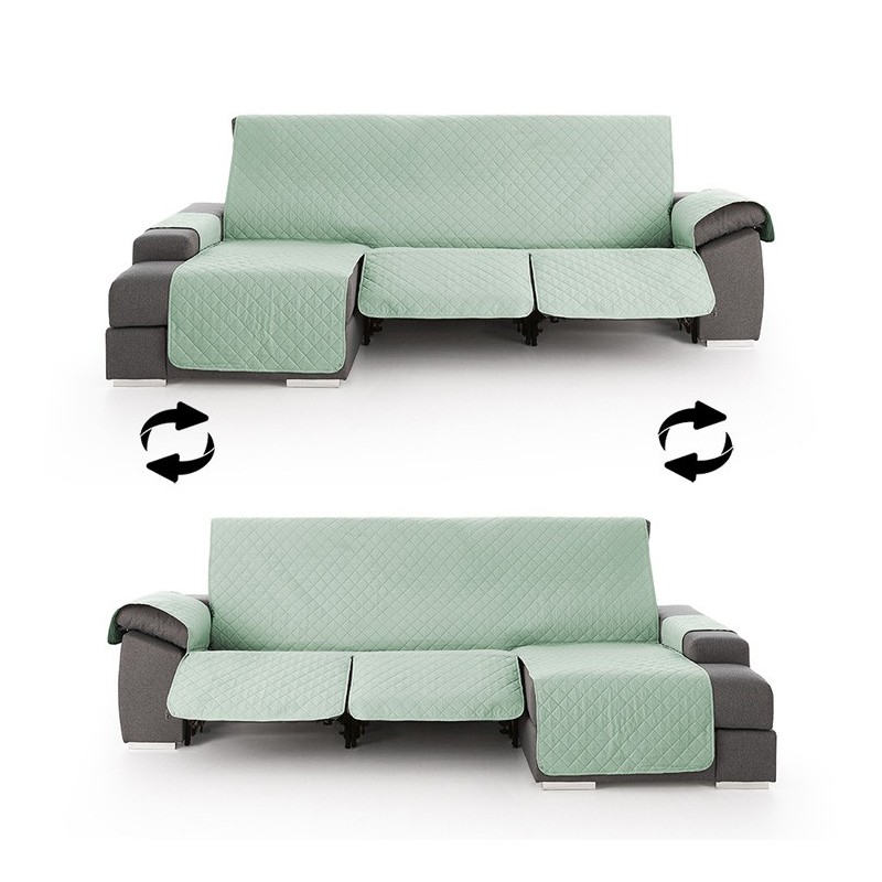 Funda Acolchada Reversible para Sofá Chaise Longue Relax | ProtectSofa