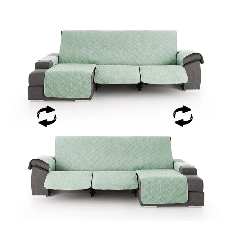 Funda Acolchada Reversible para Sofá Chaise Longue Relax | ProtectSofa Funda Acolchada Reversible para Sofá Chaise Longue Relax | ProtectSofa