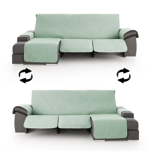 Funda Acolchada Reversible para Sofá Chaise Longue Relax | ProtectSofa