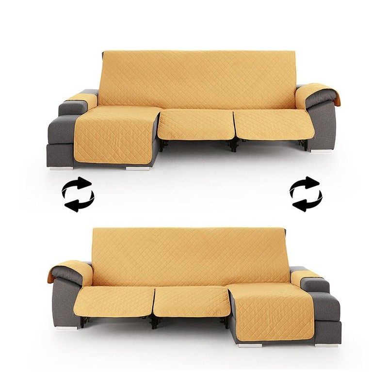 Funda Acolchada Reversible para Sofá Chaise Longue Relax | ProtectSofa