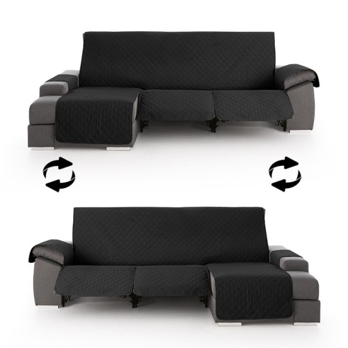 Funda Acolchada Reversible para Sofá Chaise Longue Relax | ProtectSofa