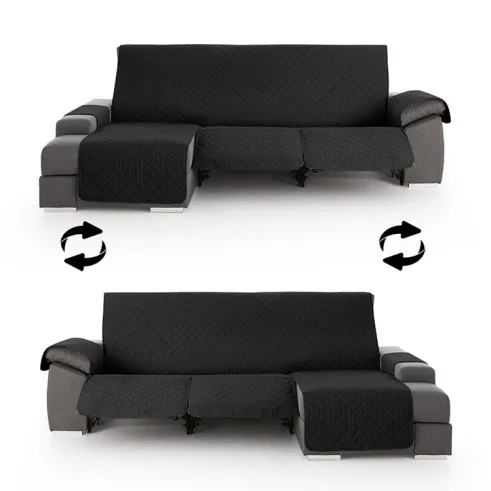 Funda Acolchada Reversible para Sofá Chaise Longue Relax | ProtectSofa