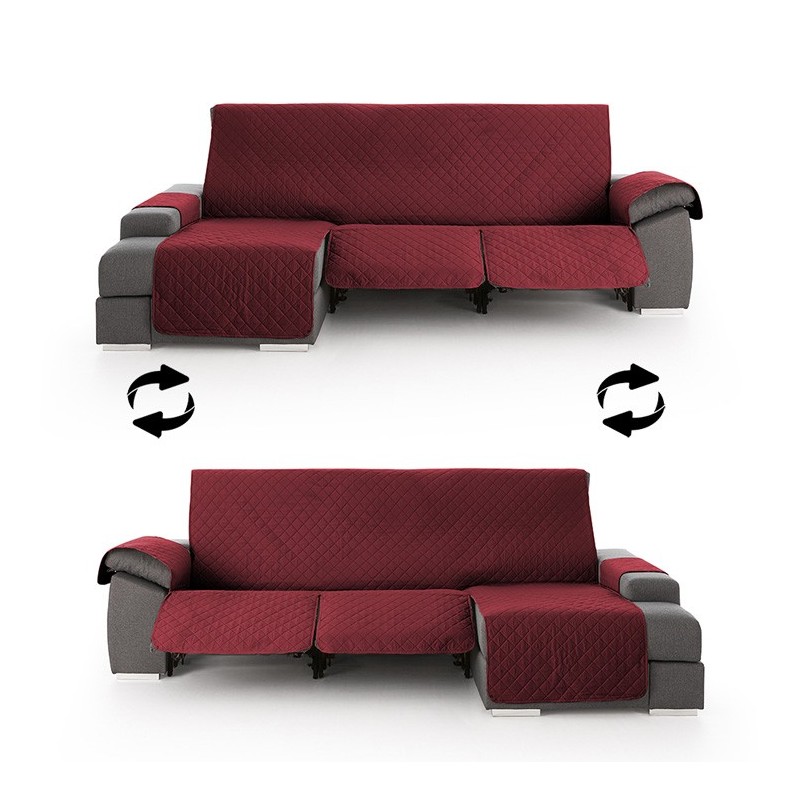Funda Acolchada Reversible para Sofá Chaise Longue Relax | ProtectSofa