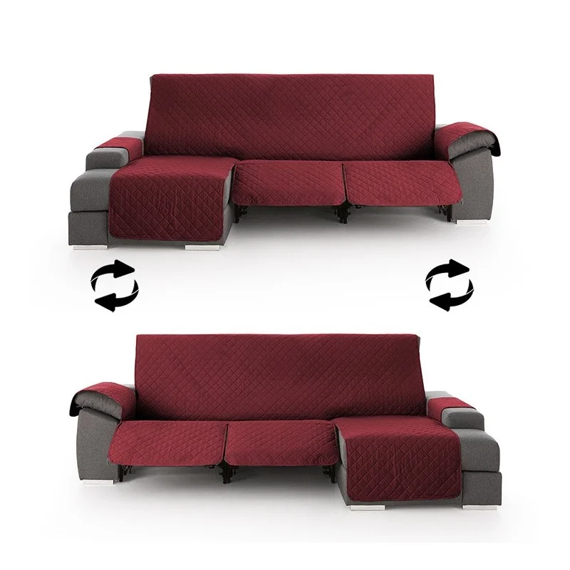 Funda Acolchada Reversible para Sofá Chaise Longue Relax | ProtectSofa