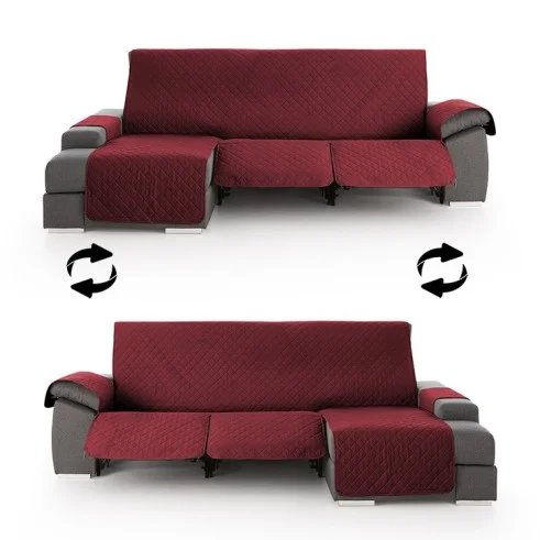 Funda Acolchada Reversible para Sofá Chaise Longue Relax | ProtectSofa