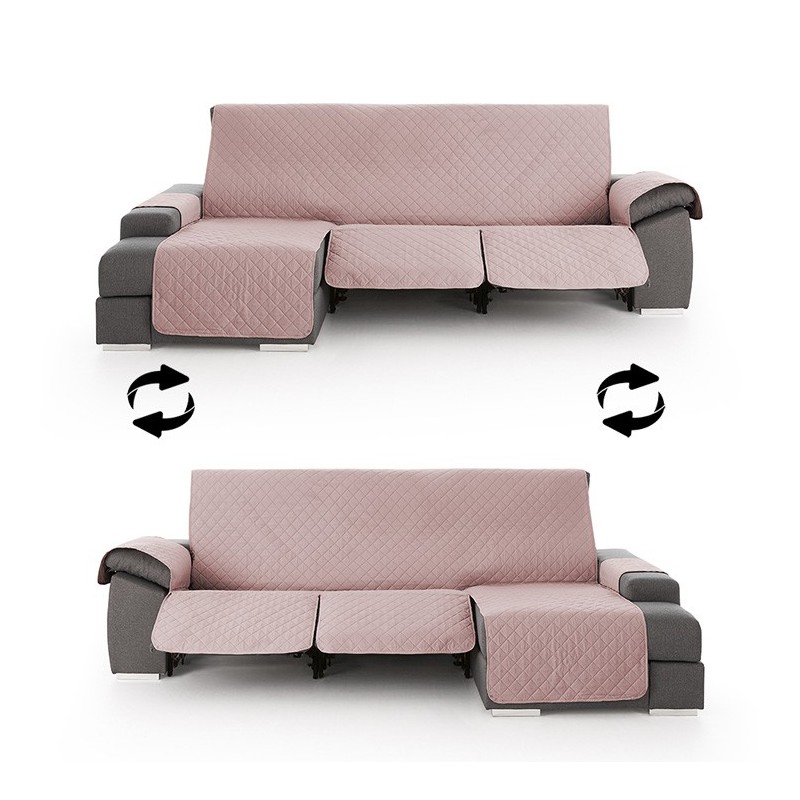 Funda Acolchada Reversible para Sofá Chaise Longue Relax | ProtectSofa