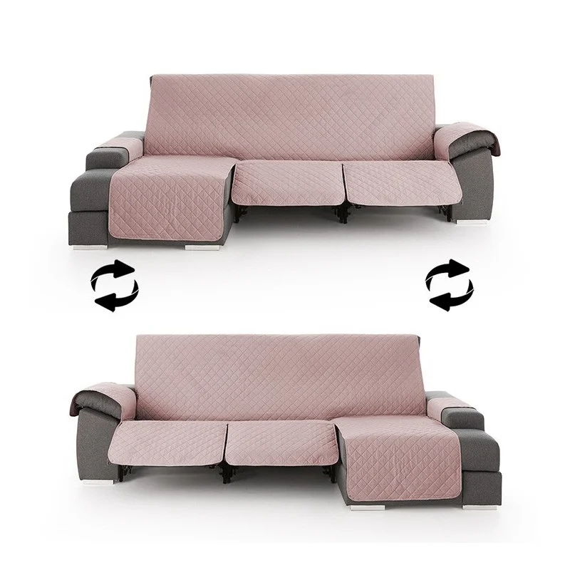 Funda Acolchada Reversible para Sofá Chaise Longue Relax | ProtectSofa
