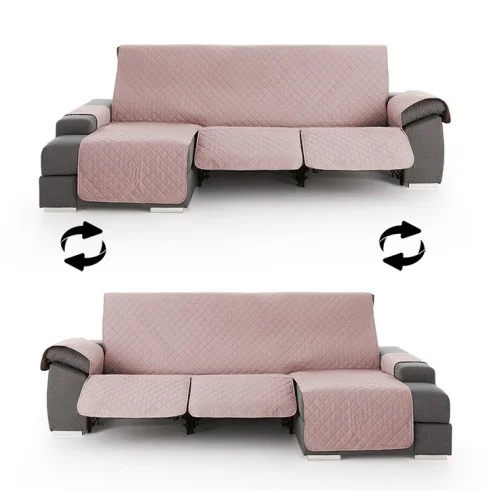 Funda Acolchada Reversible para Sofá Chaise Longue Relax | ProtectSofa