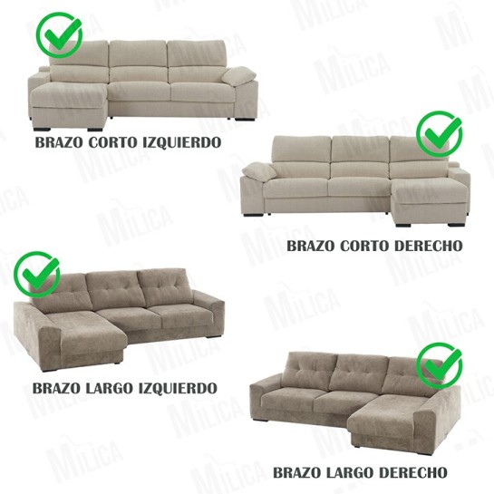 Funda acolchada Modelo Couch Cover para Chaise Longue relax