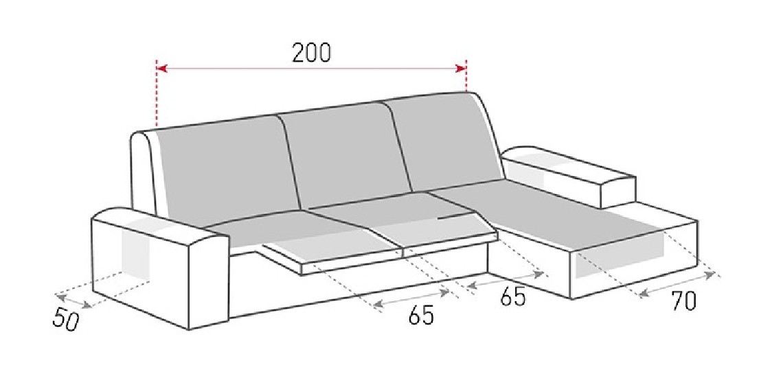 Funda acolchada Modelo Couch Cover para Chaise Longue relax