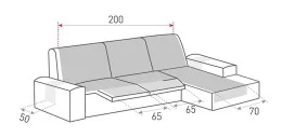 Funda acolchada Modelo Couch Cover para Chaise Longue relax Funda acolchada Modelo Couch Cover para Chaise Longue relax