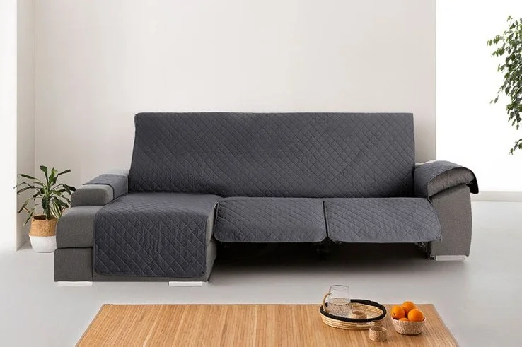 Funda Acolchada Reversible para Sofá Chaise Longue Relax | ProtectSofa
