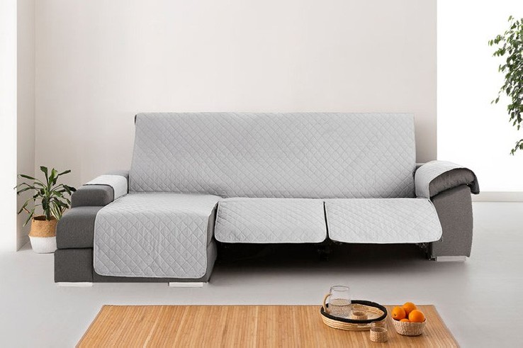 Funda Acolchada Reversible para Sofá Chaise Longue Relax | ProtectSofa