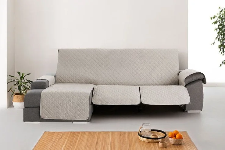 Funda Acolchada Reversible para Sofá Chaise Longue Relax | ProtectSofa