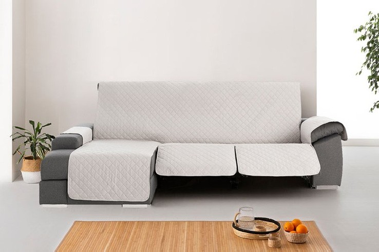 Funda Acolchada Reversible para Sofá Chaise Longue Relax | ProtectSofa