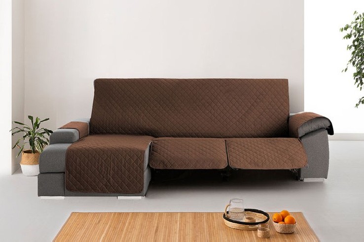 Funda Acolchada Reversible para Sofá Chaise Longue Relax | ProtectSofa