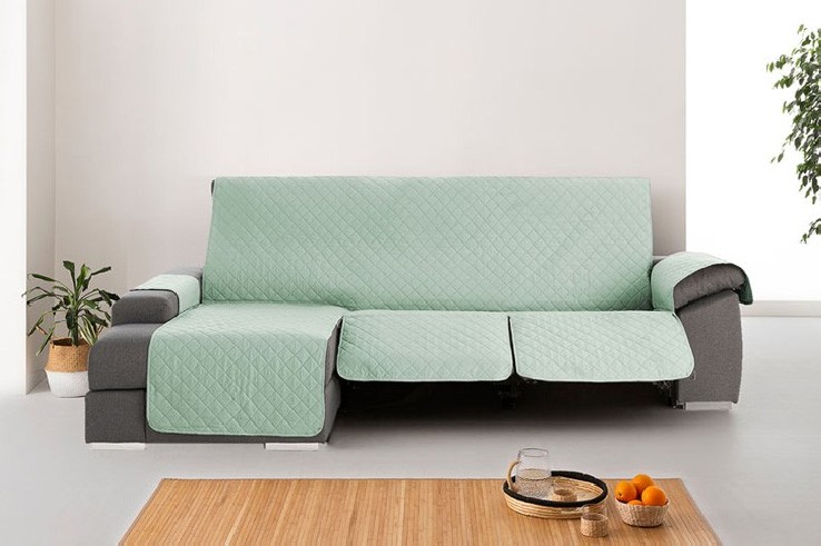 Funda Acolchada Reversible para Sofá Chaise Longue Relax | ProtectSofa