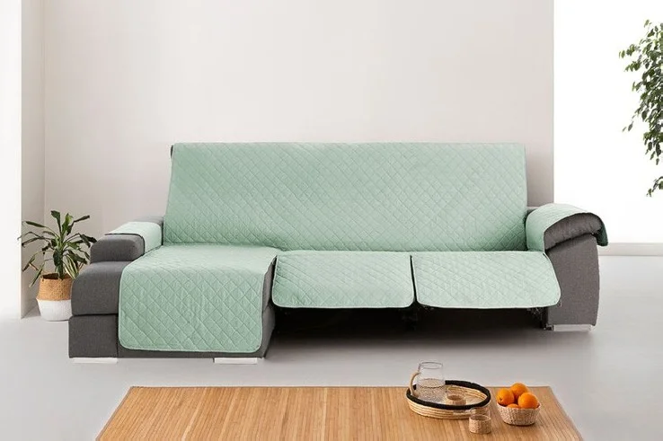 Funda Acolchada Reversible para Sofá Chaise Longue Relax | ProtectSofa