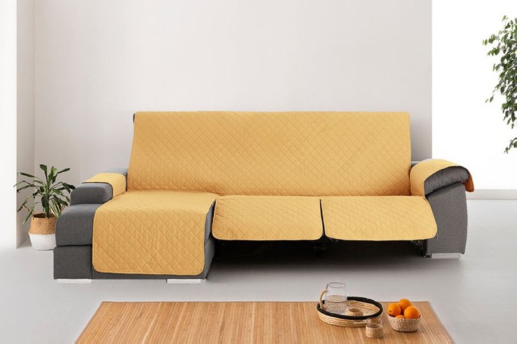 Funda Acolchada Reversible para Sofá Chaise Longue Relax | ProtectSofa